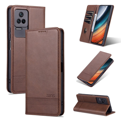 AZNS Magnetic Calf Texture Leather Phone Case, For Xiaomi Redmi K40S, For Xiaomi Redmi K50 / K50 Pro, For Samsung Galaxy A23 5G