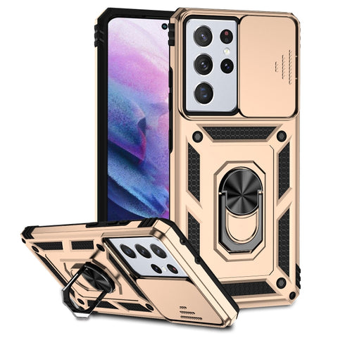 Sliding Camshield Holder Phone Case, For Samsung Galaxy S21 Ultra 5G
