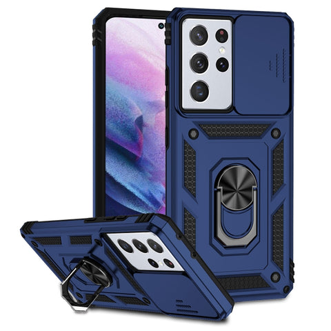 Sliding Camshield Holder Phone Case, For Samsung Galaxy S21 Ultra 5G