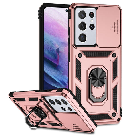 Sliding Camshield Holder Phone Case, For Samsung Galaxy S21 Ultra 5G