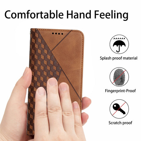 Diamond Splicing Skin Feel Magnetic Leather Phone Case, For Samsung Galaxy A23