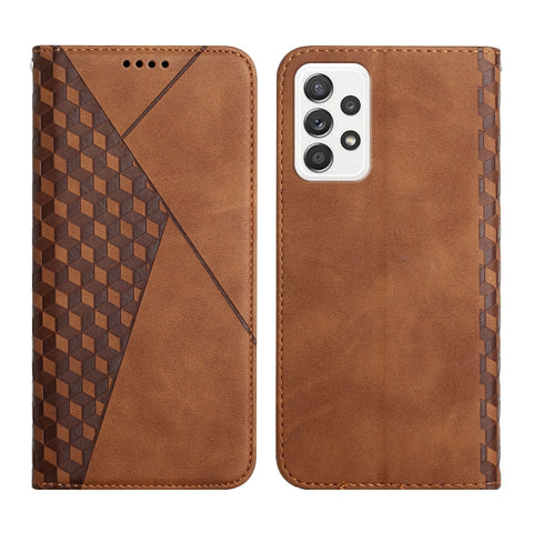 Diamond Splicing Skin Feel Magnetic Leather Phone Case, For Samsung Galaxy A23