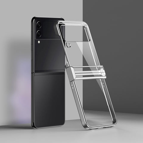 Electroplated Transparent PC Phone Case, For Samsung Galaxy Z Flip3 5G