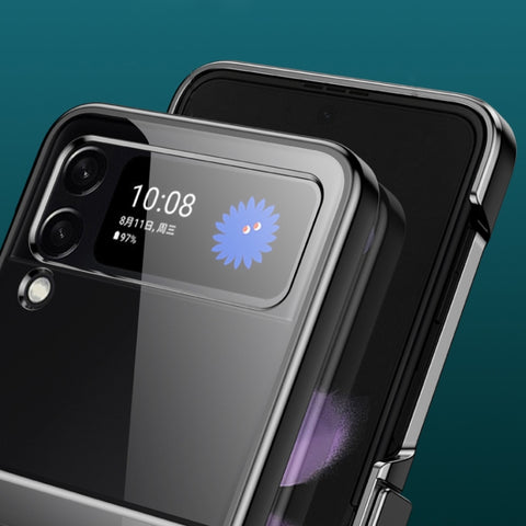 Electroplated Transparent PC Phone Case, For Samsung Galaxy Z Flip3 5G