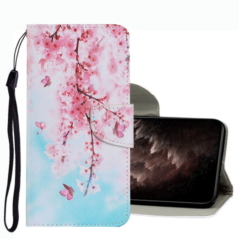 Coloured Drawing Pattern Leather Phone Case, For OPPO A16, For Huawei P Smart 2021, For vivo Y21