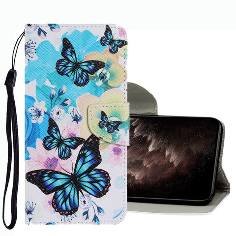 Coloured Drawing Pattern Leather Phone Case, For OPPO A16, For Huawei P Smart 2021, For vivo Y21