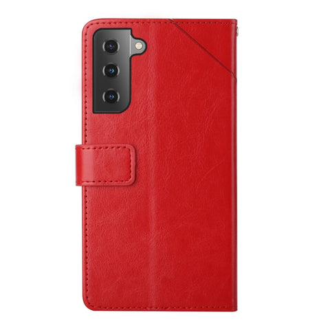 Y Stitching Horizontal Flip Leather Phone Case, For Samsung Galaxy S22, For Samsung Galaxy S22+, For Samsung Galaxy S22 Ultra