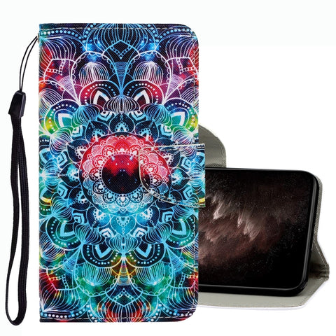 3D Colored Drawing Leather Phone Case, For Xiaomi Mi 11T