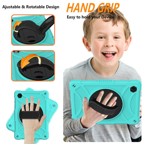 Rotary Grab Silicone + PC Tablet Case, For Samsung Galaxy Tab A8 10.5 2021