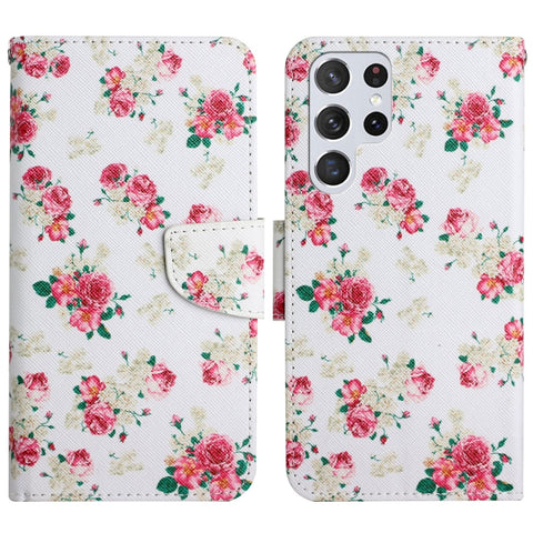 Painted Pattern Horizontal Flip Leather Phone Case, For Samsung Galaxy S22 5G, For Samsung Galaxy S22+ 5G, For Samsung Galaxy S22 Ultra 5G