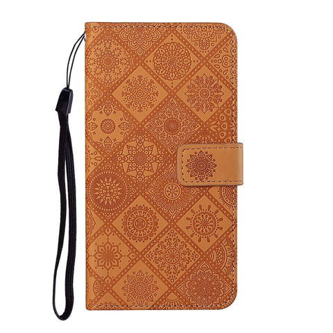 Ethnic Style Embossed Pattern Leather Phone Case, For Samsung Galaxy S22 5G
