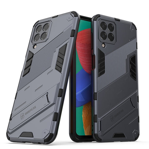 Punk Armor 2 in 1 PC + TPU Shockproof Phone Case with Invisible Holder, For Samsung Galaxy M33 5G India, For Samsung Galaxy M33 5G
