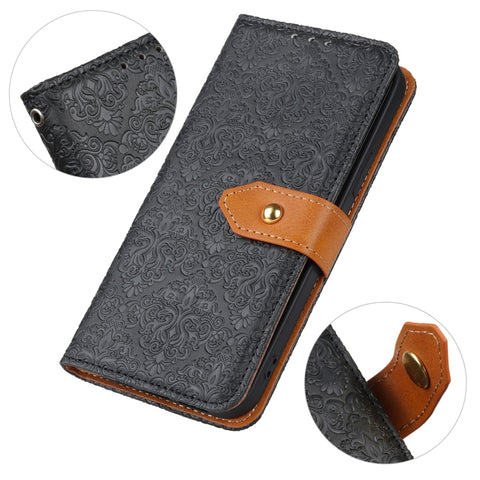 European Floral Embossed Leather Phone Case, For Nokia X100, For Samsung Galaxy M33 5G