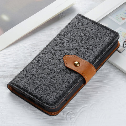 European Floral Embossed Leather Phone Case, For Nokia X100, For Samsung Galaxy M33 5G