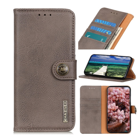 KHAZNEH Cowhide Texture Leather Phone Case, For Samsung Galaxy M33 5G