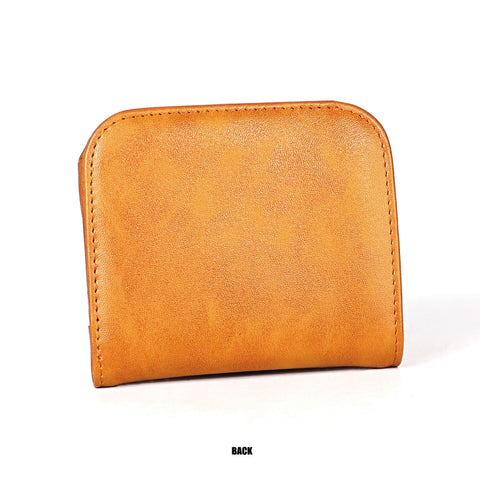 3537 Folding Short RFID Anti-Theft Coin Purse for Ladies