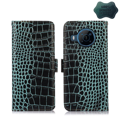 Crocodile Top Layer Cowhide Leather Phone Case, For Alcatel 1B 2022, For Nokia X100, For OPPO Reno7 4G Global/F21 Pro 4G, For Xiaomi Redmi 10A / 9C, For Samsung Galaxy F23 5G / M23, For Samsung Galaxy M33 5G, For Samsung Galaxy M53 5G, For Xiaomi 12 Pr...