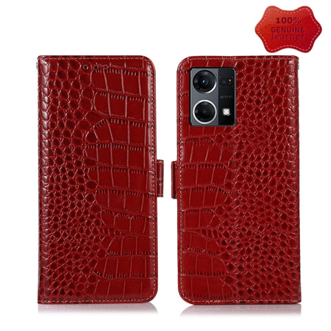Crocodile Top Layer Cowhide Leather Phone Case, For Alcatel 1B 2022, For Nokia X100, For OPPO Reno7 4G Global/F21 Pro 4G, For Xiaomi Redmi 10A / 9C, For Samsung Galaxy F23 5G / M23, For Samsung Galaxy M33 5G, For Samsung Galaxy M53 5G, For Xiaomi 12 Pr...