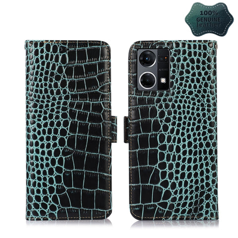 Crocodile Top Layer Cowhide Leather Phone Case, For Alcatel 1B 2022, For Nokia X100, For OPPO Reno7 4G Global/F21 Pro 4G, For Xiaomi Redmi 10A / 9C, For Samsung Galaxy F23 5G / M23, For Samsung Galaxy M33 5G, For Samsung Galaxy M53 5G, For Xiaomi 12 Pr...