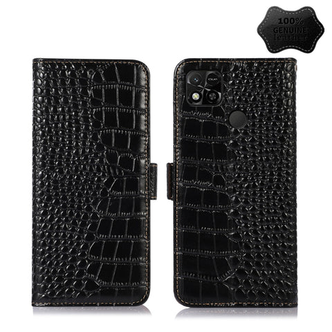 Crocodile Top Layer Cowhide Leather Phone Case, For Alcatel 1B 2022, For Nokia X100, For OPPO Reno7 4G Global/F21 Pro 4G, For Xiaomi Redmi 10A / 9C, For Samsung Galaxy F23 5G / M23, For Samsung Galaxy M33 5G, For Samsung Galaxy M53 5G, For Xiaomi 12 Pr...