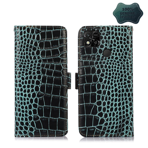 Crocodile Top Layer Cowhide Leather Phone Case, For Alcatel 1B 2022, For Nokia X100, For OPPO Reno7 4G Global/F21 Pro 4G, For Xiaomi Redmi 10A / 9C, For Samsung Galaxy F23 5G / M23, For Samsung Galaxy M33 5G, For Samsung Galaxy M53 5G, For Xiaomi 12 Pr...
