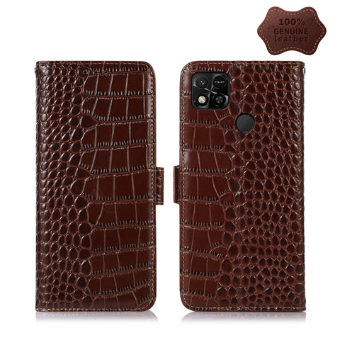 Crocodile Top Layer Cowhide Leather Phone Case, For Alcatel 1B 2022, For Nokia X100, For OPPO Reno7 4G Global/F21 Pro 4G, For Xiaomi Redmi 10A / 9C, For Samsung Galaxy F23 5G / M23, For Samsung Galaxy M33 5G, For Samsung Galaxy M53 5G, For Xiaomi 12 Pr...