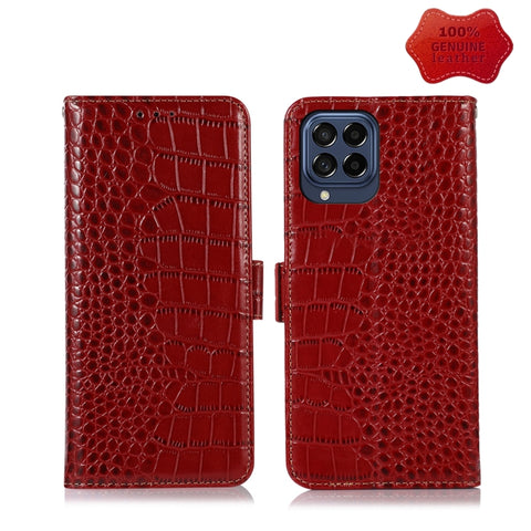 Crocodile Top Layer Cowhide Leather Phone Case, For Alcatel 1B 2022, For Nokia X100, For OPPO Reno7 4G Global/F21 Pro 4G, For Xiaomi Redmi 10A / 9C, For Samsung Galaxy F23 5G / M23, For Samsung Galaxy M33 5G, For Samsung Galaxy M53 5G, For Xiaomi 12 Pr...