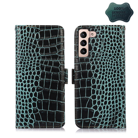 Crocodile Top Layer Cowhide Leather Phone Case, For Alcatel 1B 2022, For Nokia X100, For OPPO Reno7 4G Global/F21 Pro 4G, For Xiaomi Redmi 10A / 9C, For Samsung Galaxy F23 5G / M23, For Samsung Galaxy M33 5G, For Samsung Galaxy M53 5G, For Xiaomi 12 Pr...