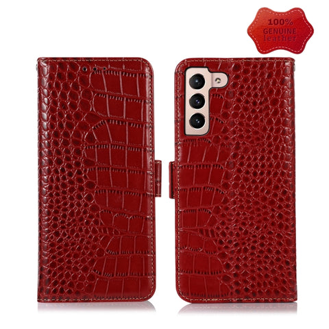Crocodile Top Layer Cowhide Leather Phone Case, For Alcatel 1B 2022, For Nokia X100, For OPPO Reno7 4G Global/F21 Pro 4G, For Xiaomi Redmi 10A / 9C, For Samsung Galaxy F23 5G / M23, For Samsung Galaxy M33 5G, For Samsung Galaxy M53 5G, For Xiaomi 12 Pr...