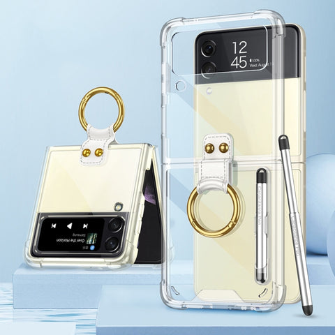 GKK Shockproof Airbag Phone Case with Ring Holder & Stylus Pen, with Stylus Pen