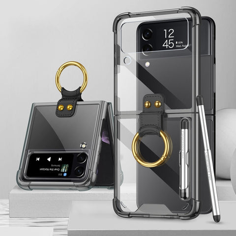 GKK Shockproof Airbag Phone Case with Ring Holder & Stylus Pen, with Stylus Pen