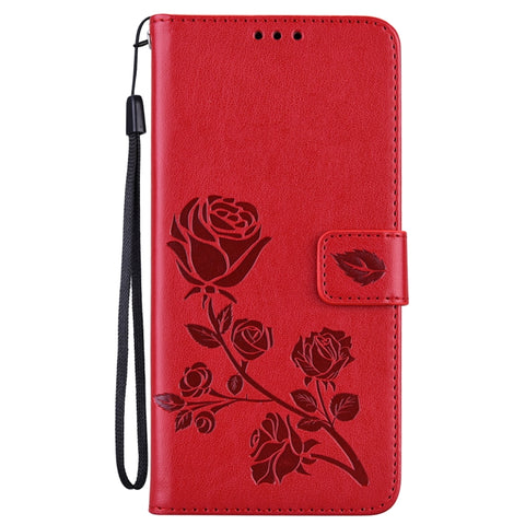 Rose Embossed Leather Phone Case, For Xiaomi Redmi 10C, For Huawei nova 8i, For Huawei nova 9, For Honor X8, For Samsung Galaxy A13 4G, For Samsung Galaxy A23