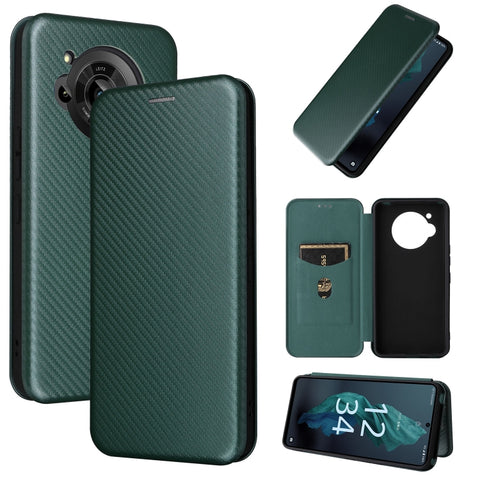 Carbon Fiber Texture Magnetic Leather Phone Case, For OPPO A57 5G, For OPPO Reno7 4G / F21 Pro 4G, For Samsung Galaxy M33 5G, For Sharp Simple Sumaho 6, For Sharp Aquos R7