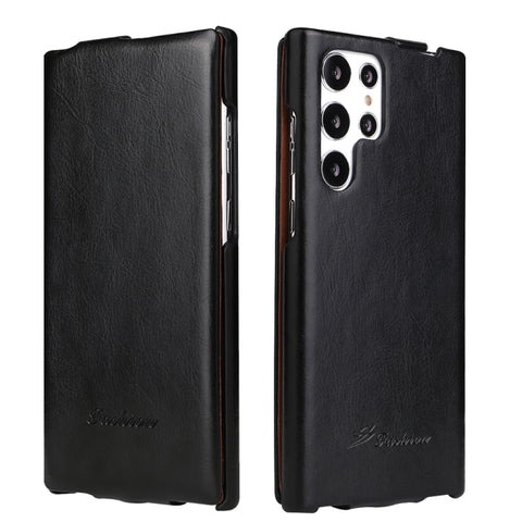 Fierre Shann 64 Texture Vertical Flip PU Leather Phone Case, For Samsung Galaxy S22 5G, For Samsung Galaxy S22+ 5G, For Samsung Galaxy S22 Ultra 5G