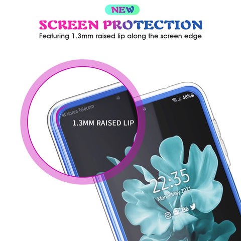 Simple All-inclusive Clear Crystal Acrylic +TPU Shockproof Case, For Samsung Galaxy Z Flip4 5G