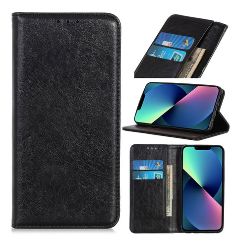Magnetic Crazy Horse Texture Horizontal Flip Leather Phone Case,Small Quantity Recommended Before iPhone 14 Launching, For iPhone 14, For iPhone 14 Plus, For iPhone 14 Pro, For iPhone 14 Pro Max