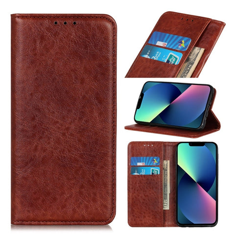 Magnetic Crazy Horse Texture Horizontal Flip Leather Phone Case,Small Quantity Recommended Before iPhone 14 Launching, For iPhone 14, For iPhone 14 Plus, For iPhone 14 Pro, For iPhone 14 Pro Max