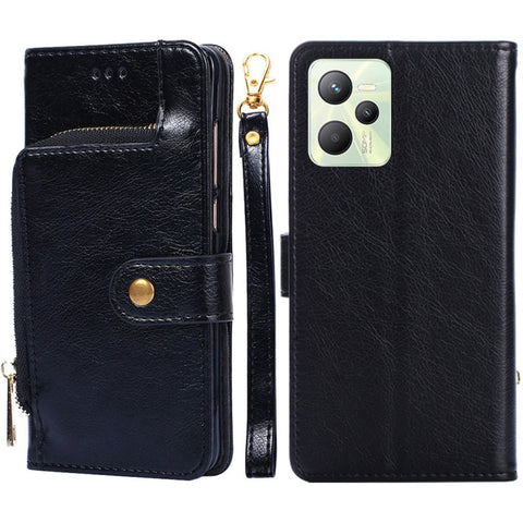 Zipper Bag Leather Phone Case, For OPPO Realme 9 Pro+/Realme 9 Pro Plus, For OPPO Realme 9 Pro+, For OPPO Realme?9i/A36?4G/A96?4G/K10?4G/A76?4G, For OPPO Realme C35, For OPPO Realme GT Neo 3, For OPPO Realme GT2 Pro, For OPPO Realme Narzo 50i          ...