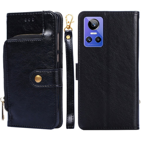 Zipper Bag Leather Phone Case, For OPPO Realme 9 Pro+/Realme 9 Pro Plus, For OPPO Realme 9 Pro+, For OPPO Realme?9i/A36?4G/A96?4G/K10?4G/A76?4G, For OPPO Realme C35, For OPPO Realme GT Neo 3, For OPPO Realme GT2 Pro, For OPPO Realme Narzo 50i          ...