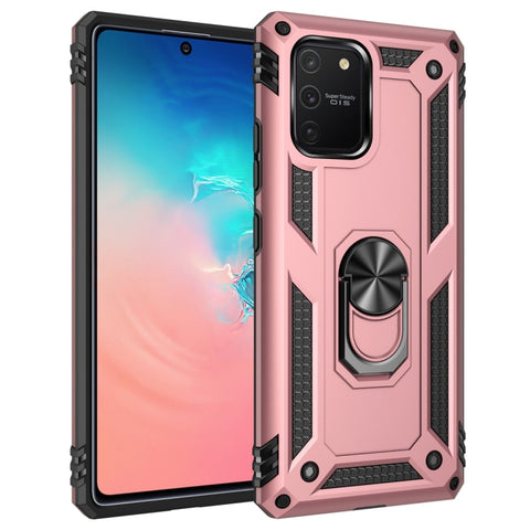 Shockproof TPU + PC Protective Case with 360 Degree Rotating Holder, For Galaxy A01, For Galaxy A81 / Note 10 Lite, For Galaxy A91 / S10 Lite