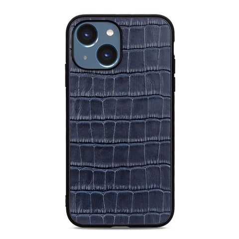 Crocodile Texture Genuine Leather Phone Case, For iPhone 14, For iPhone 14 Plus, For iPhone 14 Pro, For iPhone 14 Pro Max
