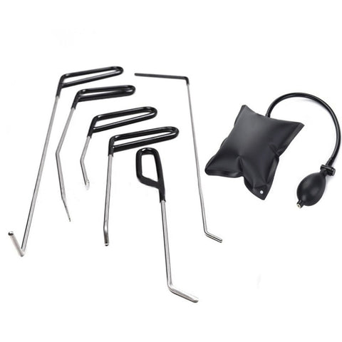 Q1 7 in 1 Car Paintless Dent Repair Hail Remover Hooks Rods Kit, Q1 7 in 1 (Air Pump)