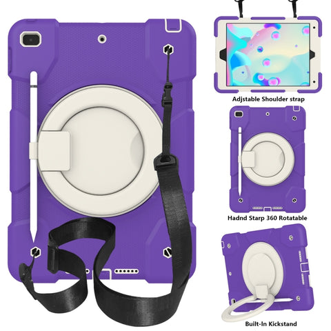 Silicone + PC Full Body Protection Tablet Case With Holder & Strap, For Samsung Galaxy Tab A8 10.5 2021, For iPad 10.2 2019/10.2 2020/10.2 2021, For iPad 9.7 2018, For iPad Pro 11 2020/Pro 11 2018/Air 2020/Air 2022
