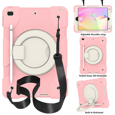 Silicone + PC Full Body Protection Tablet Case With Holder & Strap, For Samsung Galaxy Tab A8 10.5 2021, For iPad 10.2 2019/10.2 2020/10.2 2021, For iPad 9.7 2018, For iPad Pro 11 2020/Pro 11 2018/Air 2020/Air 2022