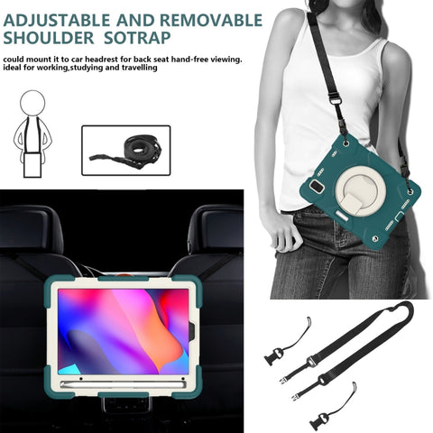 Silicone + PC Full Body Protection Tablet Case With Holder & Strap, For iPad mini 2021, For iPad mini 4 2015/mini 2019, For Samsung Galaxy Tab A 8.0 2019