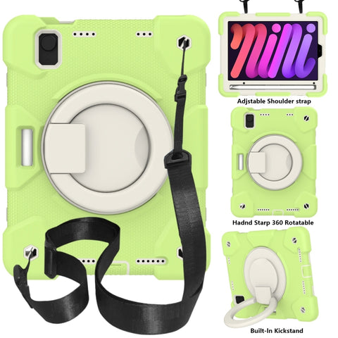 Silicone + PC Full Body Protection Tablet Case With Holder & Strap, For iPad mini 2021, For iPad mini 4 2015/mini 2019, For Samsung Galaxy Tab A 8.0 2019