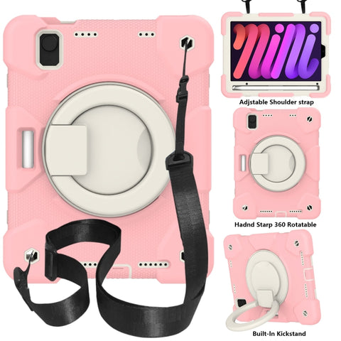 Silicone + PC Full Body Protection Tablet Case With Holder & Strap, For iPad mini 2021, For iPad mini 4 2015/mini 2019, For Samsung Galaxy Tab A 8.0 2019