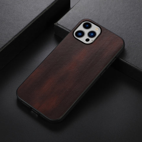 Yellow Cow Texture PU Phone Case, For iPhone 14 Plus, For iPhone 14 Pro Max, For iPhone 14 Pro, For iPhone 14