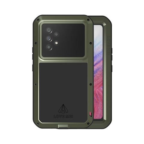 LOVE MEI Metal Shockproof Waterproof Dustproof Protective Phone Case with Glass, For Samsung Galaxy A53, For Samsung Galaxy S22, For Samsung Galaxy S22+