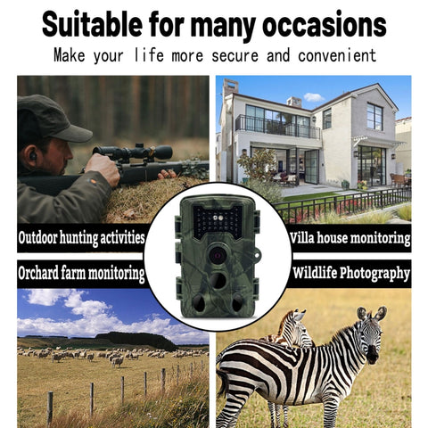 PR1000 2 Inch LCD Screen Infrared Night Vision Motion Wildlife Hunting Trail Camera, PR1000